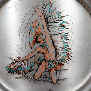 Vintage Signed Don Ruffin Eagle Dancer 1978 C.R. Inc